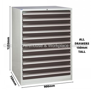 Euroslide Storage Cabinet 11 Drawer 1200mm